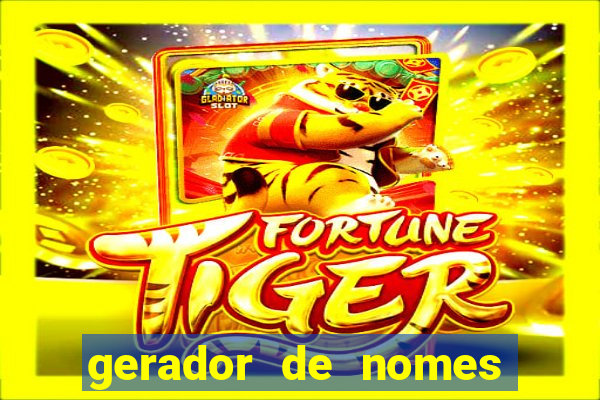 gerador de nomes para jogos